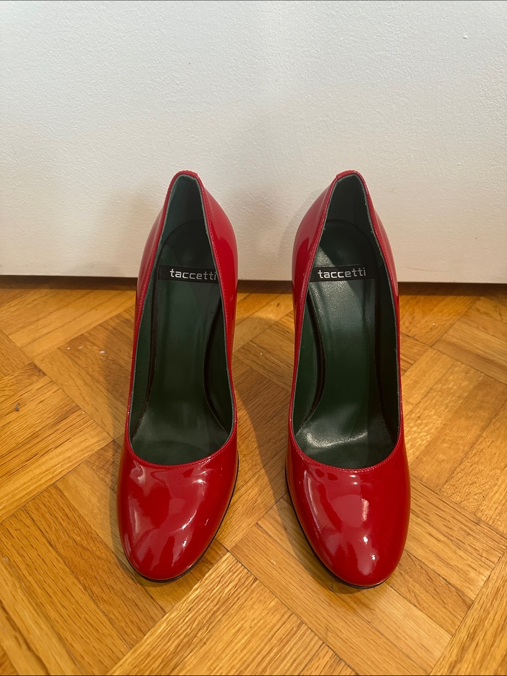 Glossy Red Patent Leather Pumps